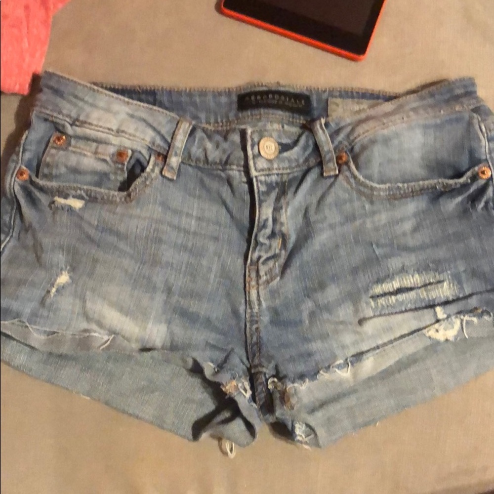 Denim shorts
